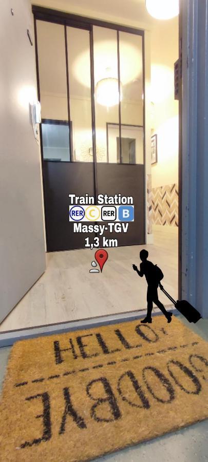 T4 Massy Tgv By Beds4Wanderlust - 80M2 Avec Terrasse Et Bureau - Proche Coulee Verte - Ideal Pro Ou Famille Exteriér fotografie